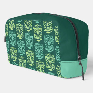 Retro Tiki Beach Bar Pattern Dopp Kit