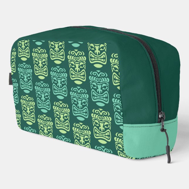 Retro Tiki Beach Bar Pattern Dopp Kit (Right Corner)