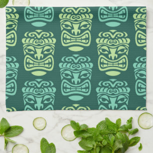 Retro Tiki Beach Party Kitchen Towel
