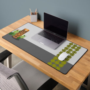 Retro Tiki Colour Block Desk Mat