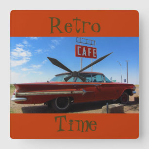 Retro Time Wall Clock by RoseWrites