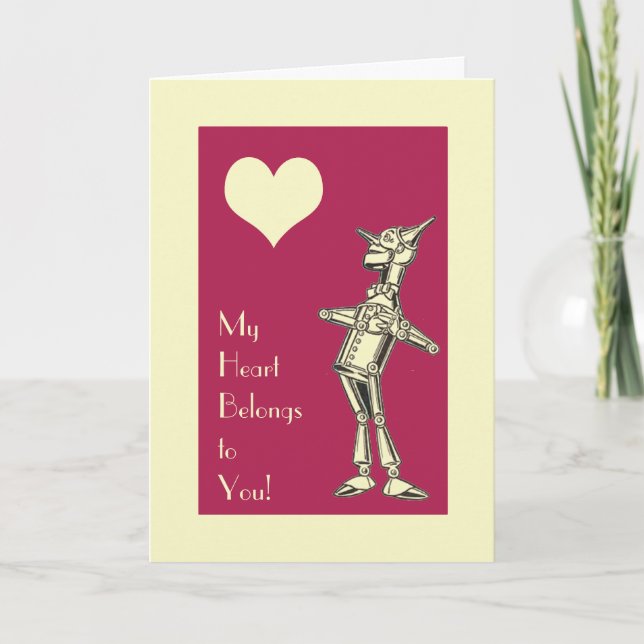 Retro Tin Man Love Card (Front)