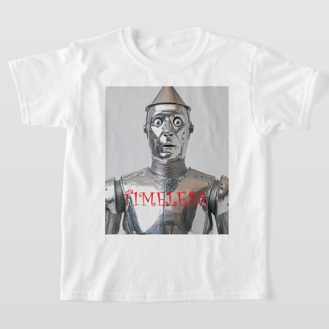 Retro Tin Man Steampunk Armor T-Shirt (Laydown)