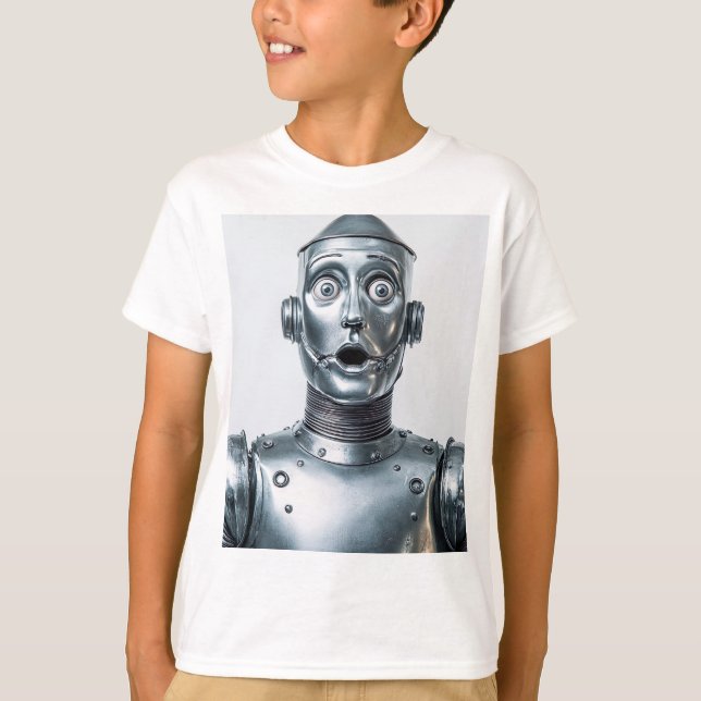 Retro Tin Man Steampunk Armor T-Shirt (Front)