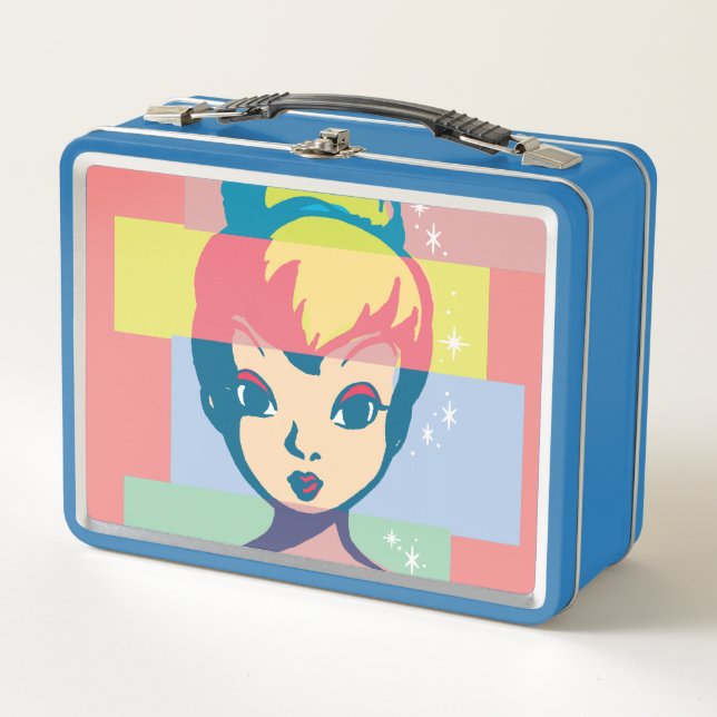 Retro Tinker Bell 2 Metal Lunch Box (Front)