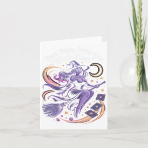Retro Tis The Season Blue Patchwork Ghost Girl Wom Card