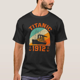 Retro Titanic 1912 Cruise Vessel Vintage Ship  3 T-Shirt