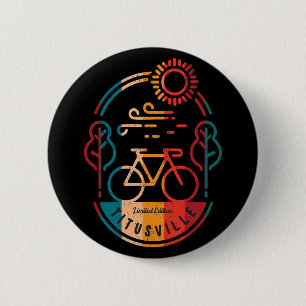 Retro Titusville Bike Trail 2 Inch Round Button