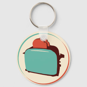 Retro Toaster Keychain/Charm Keychain
