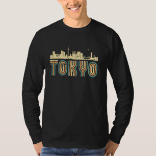 Retro Tokyo Japan Skyline Vintage Cityscape Tokyo T-Shirt