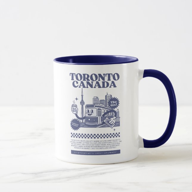 Retro Toronto TTC Streetcar  Mug (Right)
