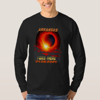 Retro Total Solar Eclipse 2024 Arkansas T-Shirt