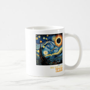 Retro Total Solar Eclipse 2024 Texas For Men Women Coffee Mug