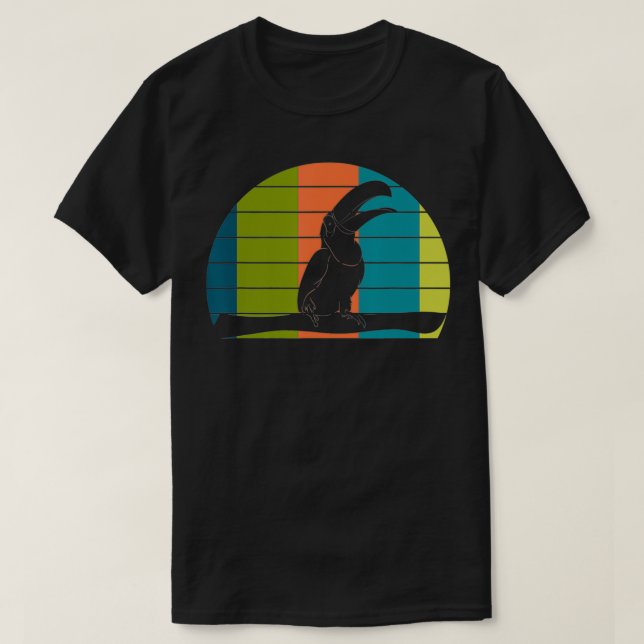 Retro Toucan  T-Shirt (Design Front)