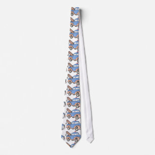 Retro Tow Truck Tie
