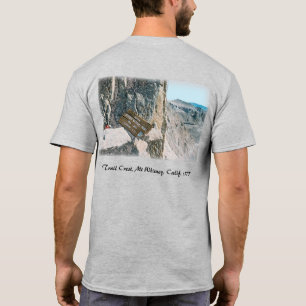 Retro Trail Crest Signboard Mt Whitney, California T-Shirt