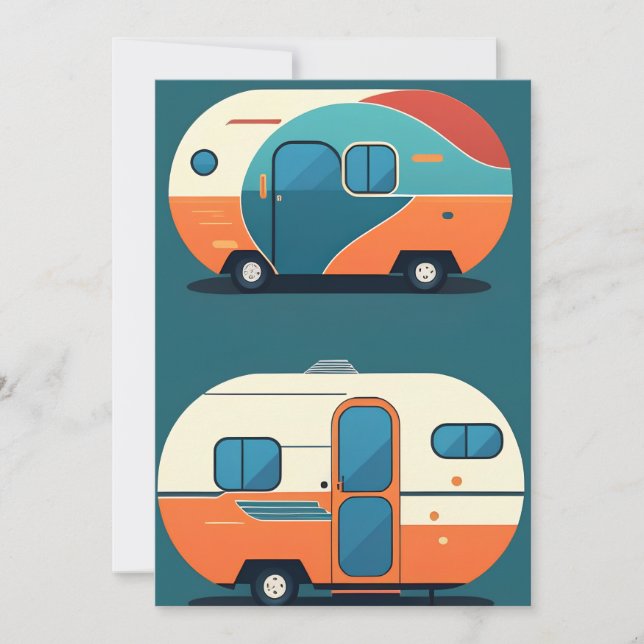 Retro- Trailer Invitation (Front)