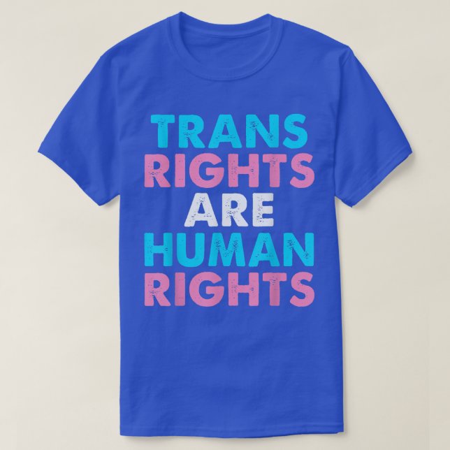 Retro Trans Right Are Human Rights Transgender Lgb T-Shirt (Design Front)