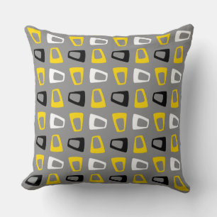 Retro Trapazoids Throw Pillow