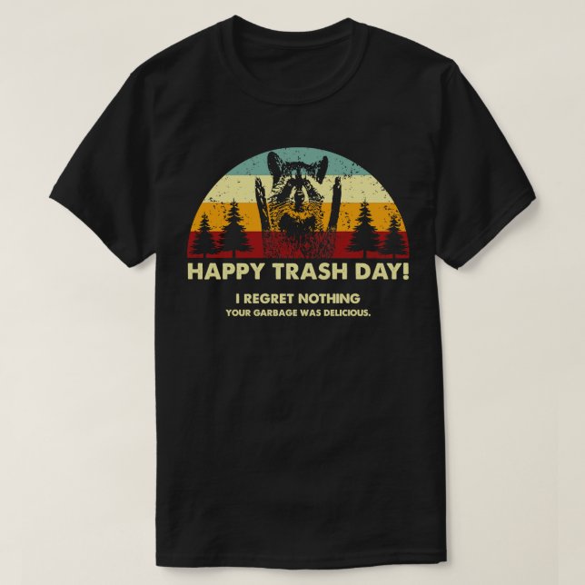 Retro Trash Day T-Shirt (Design Front)