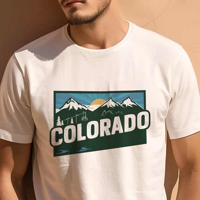 Retro Travel Iconic Colorado Graphic T-Shirt (Creator Uploaded)