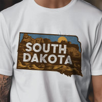 Retro Travel Iconic South Dakota Graphic