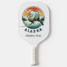 Retro Travel Map of Alaska State