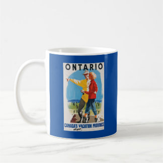 Retro Travel Ontario Poster Coffee Mug