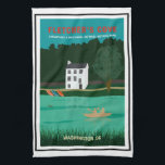 Retro Travel Poster Fletcher's Cove Washington DC Kitchen Towel<br><div class="desc">This retro-style travel design kitchen towel features Fletcher's Cove (Fletcher's Boathouse) on the Chesapeake & Ohio Canal National Historic Landmark in Washington DC. It's perfect for anyone who has spent weekends boating and running along the old canal and towpath.</div>