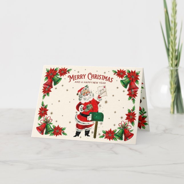 Retro Treasures Christmas Holiday Card (Front)