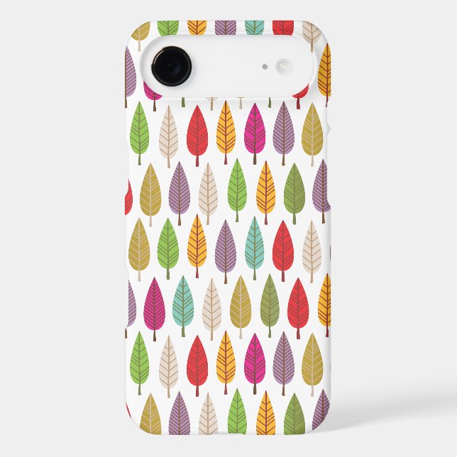 Retro tree nature pattern design iphone case (Back)