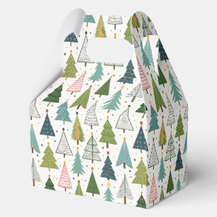 Retro Trees Favor Box