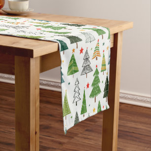 Retro Trees Medium Table Runner