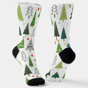 Retro Trees Socks