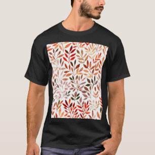 Retro trees, watercolor seamless pattern. T-Shirt