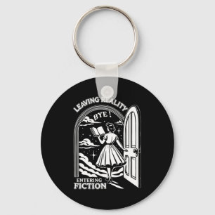 Retro Trendy Bookish Book Lover Reading Quotes Lea Keychain