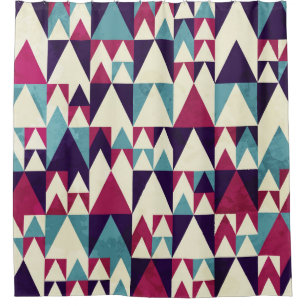 Retro Triangle Geometric Seamless Pattern