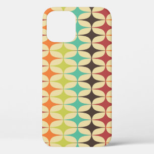 Retro Triangles: Geometric Pattern Throwback iPhone 12 Case