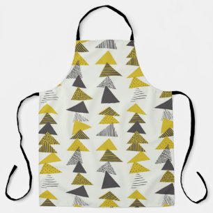 Retro Triangles: Varied Seamless Pattern. Apron