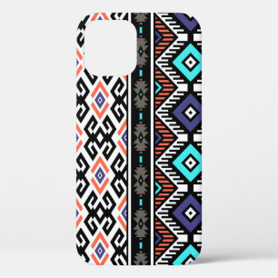 Retro Tribal Navajo: Geometric Seamless. iPhone 12 Case