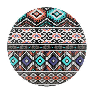 Retro Tribal Navajo: Geometric Seamless. Cutting Board