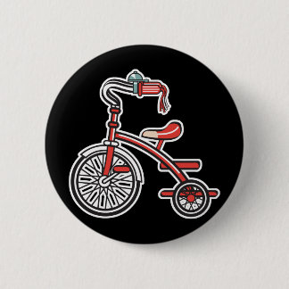 retro tricycle 2 inch round button
