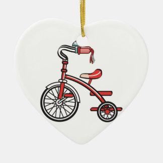 retro tricycle ceramic ornament