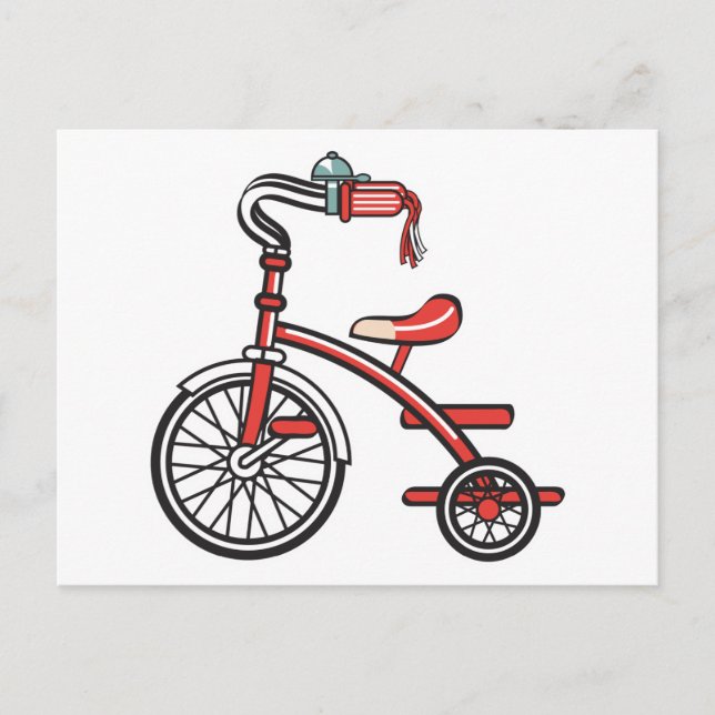 retro tricycle postcard (Front)