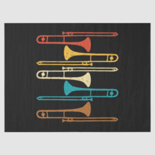 Retro Trombone - Jazz Tissue Paper