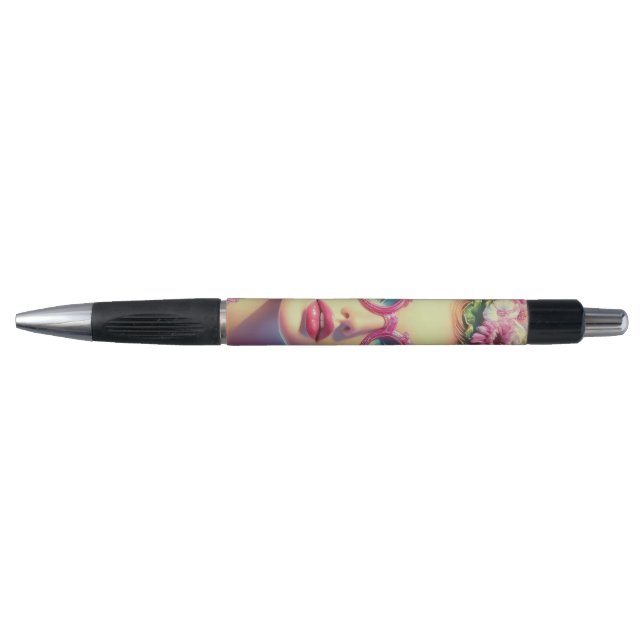 Retro Tropical Beauty  Pen (Front)