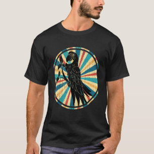 Retro Tropical Bird Jungle Animal Parrot Macaw Pa T-Shirt