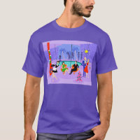 Retro Tropical Christmas Party T-Shirt
