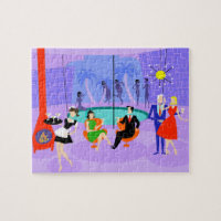 Retro Tropical Cocktail Party Puzzle