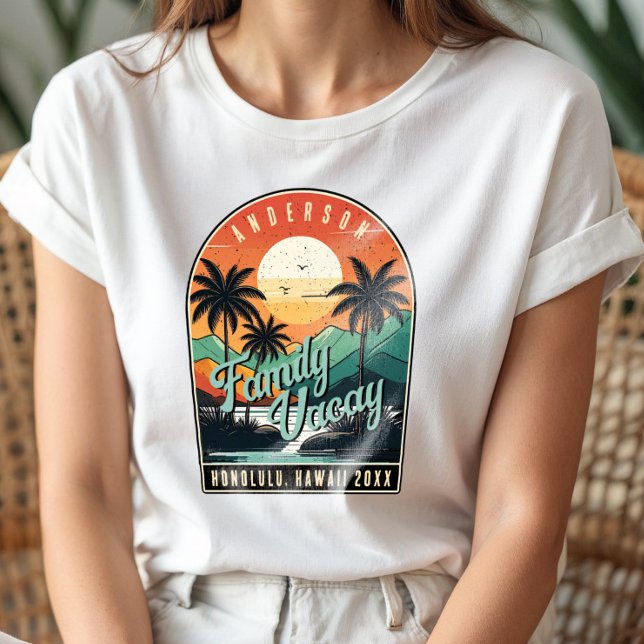 Retro Tropical Family Vacation ID1135 T-Shirt (Creator Uploaded)
